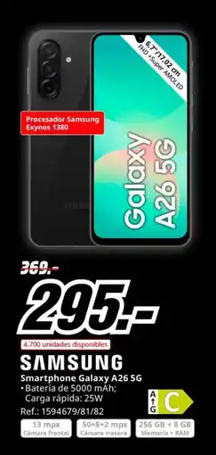 MediaMarkt SAMSUNG Smartphone Galaxy A26 5G oferta