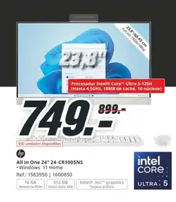 MediaMarkt HP All in One 24" 24-CR1005NS oferta