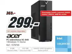 MediaMarkt ACER PC sobremesa XC-840 oferta