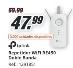 MediaMarkt TO-LINK Repetidor WiFi RE450 Doble Banda oferta