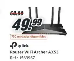 MediaMarkt TP-LINK Router WiFi Archer AX53 oferta