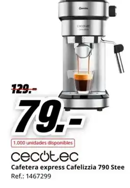 MediaMarkt CECOTEC Cafetera express Cafelizzia 790 Stee oferta