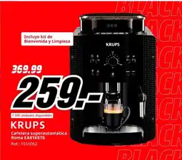 MediaMarkt KRUPS Cafetera superautomática Roma EA81K870 oferta