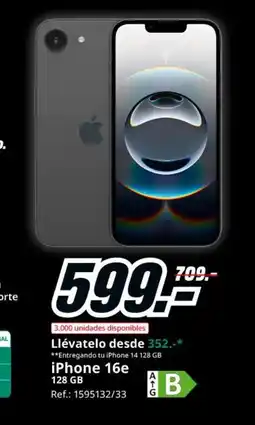 MediaMarkt iPhone 16e oferta