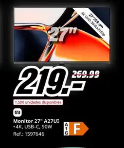 MediaMarkt Monitor 27" A27UI oferta