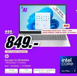 MediaMarkt HP Portátil 15-FD1020NS oferta