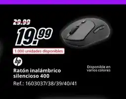 MediaMarkt HP Ratón inalámbrico silencioso 400 oferta