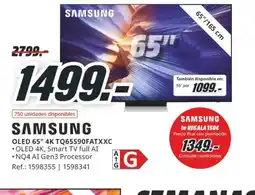 MediaMarkt SAMSUNG OLED 65" 4K TQ65S90FATXXC oferta