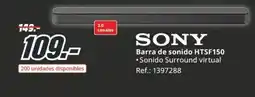 MediaMarkt SONY Barra de sonido HTSF150 oferta