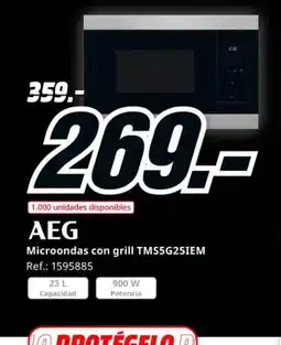 MediaMarkt AEG Microondas con grill TMS5G25IEM oferta