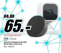 MediaMarkt BLINK ECHO POP Altavoz inteligente Bundle Blink Mini y oferta