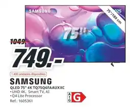 MediaMarkt SAMSUNG QLED 75" 4K TQ75Q6FAAUXXC oferta