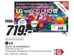 MediaMarkt LG LED 75" 4K 75UA75006LA oferta