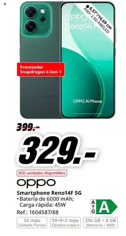 MediaMarkt OPPO Smartphone Reno14F 5G oferta