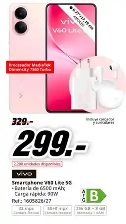 MediaMarkt VIVO Smartphone V60 Lite 5G oferta