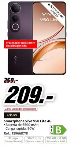 MediaMarkt VIVO Smartphone vivo V50 Lite 4G oferta