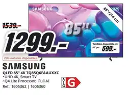 MediaMarkt SAMSUNG QLED 85" 4K TQ85Q6FAAUXXC oferta