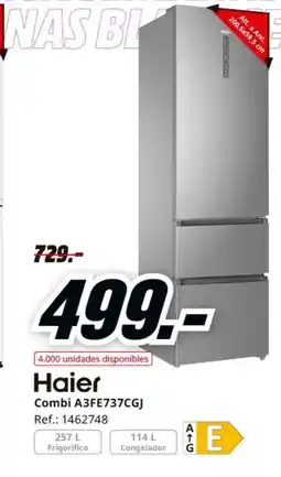 MediaMarkt HAIER Combi A3FE737CGJ oferta