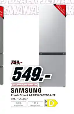 MediaMarkt SAMSUNG Combi Smart AI RB34C602DSA/EF oferta