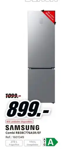MediaMarkt SAMSUNG Combi RB38C776ASR/EF oferta
