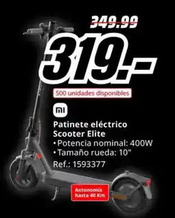 MediaMarkt Patinete eléctrico Scooter Elite oferta