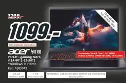 MediaMarkt ACER Portátil gaming Nitro V 5ANV15-52-961Z oferta