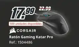 MediaMarkt CORSAIR Ratón Gaming Katar Pro oferta
