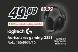 MediaMarkt LOGITECH Auriculares gaming G321 oferta