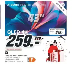 MediaMarkt QLED 43" 4K 43 A PRO QLED oferta