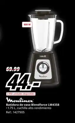 MediaMarkt MOULINEX Batidora de vaso Blendforce LM4358 oferta