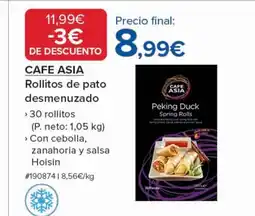 Costco CAFE ASIA Rollitos de pato desmenuzado oferta