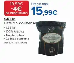Costco GUILIS Café molido intenso oferta