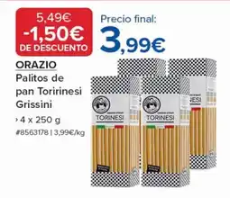 Costco ORAZIO Palitos de pan Toririnesi Grissini oferta