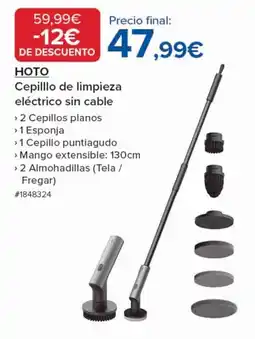 Costco HOTO Cepilllo de limpieza eléctrico sin cable oferta