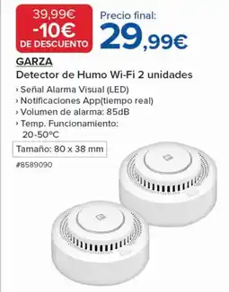 Costco GARZA Detector de Humo Wi-Fi 2 unidades oferta