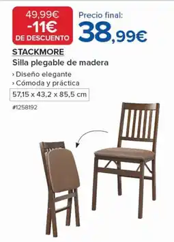 Costco STACKMORE Silla plegable de madera oferta