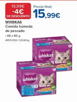 Costco WHISKAS Comida húmeda de pescado oferta