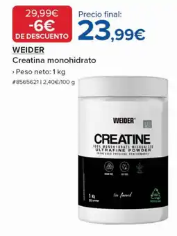 Costco WEIDER Creatina monohidrato oferta
