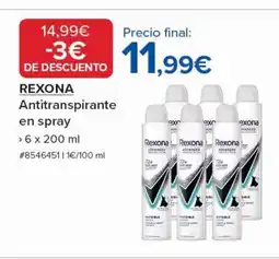 Costco REXONA Antitranspirante en spray oferta