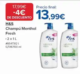 Costco H&S Champú Menthol Fresh oferta