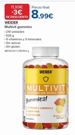 Costco WEIDER Multivit gummies oferta