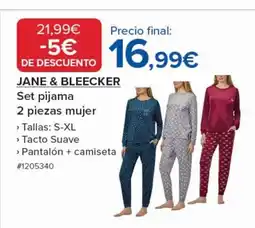 Costco JANE & BLEECKER Set pijama 2 piezas mujer oferta