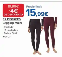 Costco 32 DEGREES Legging mujer oferta