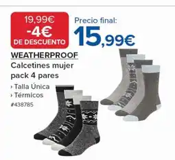 Costco WEATHERPROOF Calcetines mujer pack 4 pares oferta