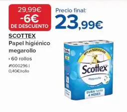 Costco SCOTTEX Papel higiénico megarollo oferta