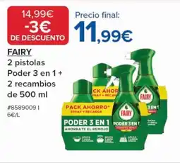 Costco FAIRY 2 pistolas Poder 3 en 1 + 2 recambios oferta