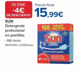 Costco SUN Detergente profesional en pastillas oferta