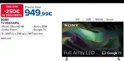 Costco SONY TV KD65X85L oferta