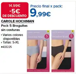 Costco CAROLE HOCHMAN Pack 5 Braguitas sin costuras oferta