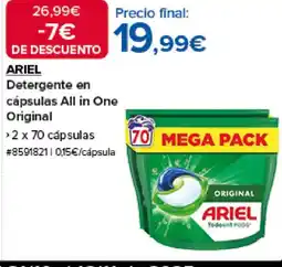 Costco ARIEL Detergente en cápsulas All in One Original oferta
